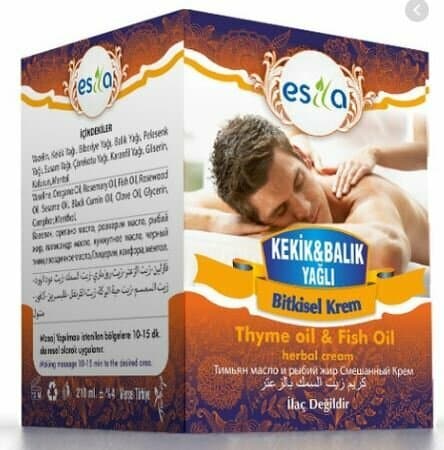 Crème Esila au thym et à l’huile de poisson, 210 ml