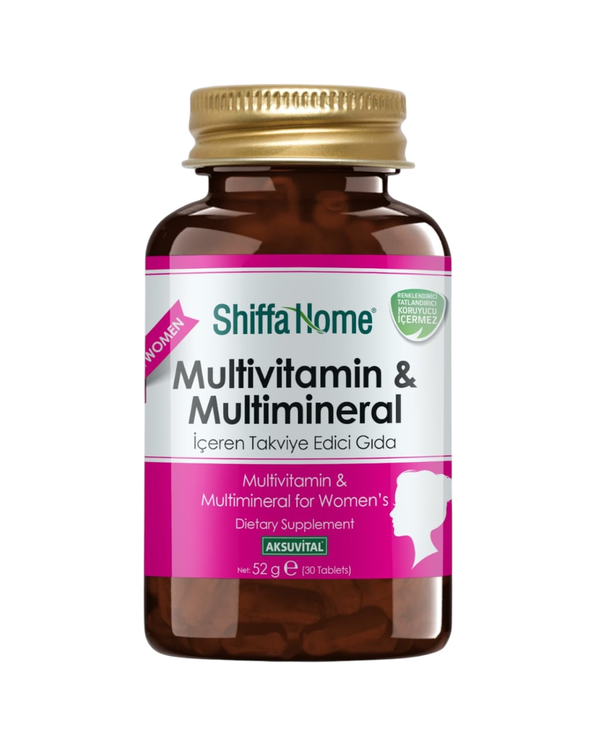 Multivitamines et multiminéraux Women’s Shiffa Home 1760 mg – 30 comprimés