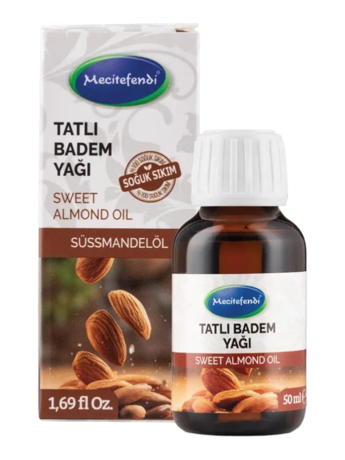Huile d’amande douce Mecitefendi, 50 ml