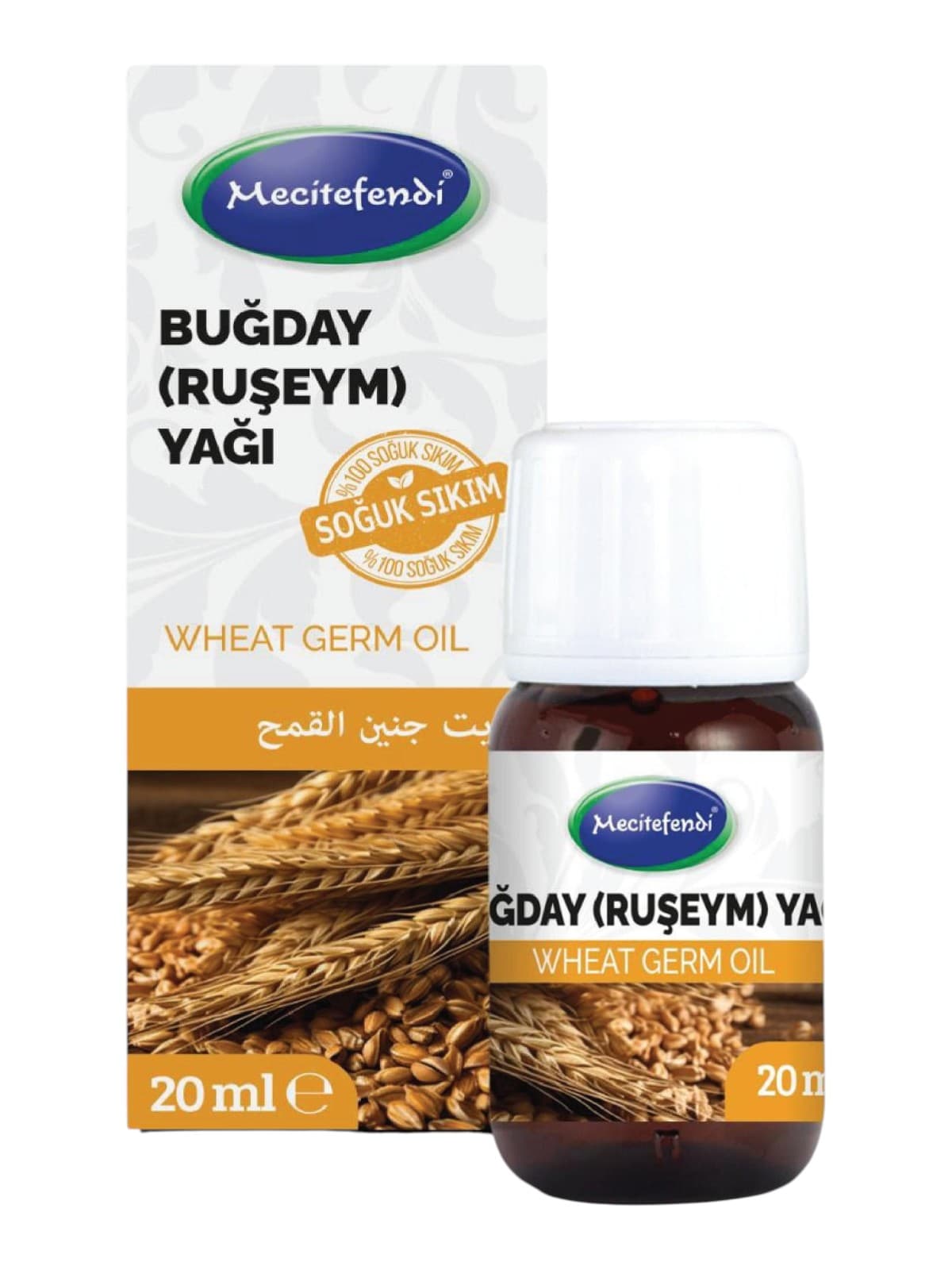 Huile de germe de blé Mecitefendi, 20 ml