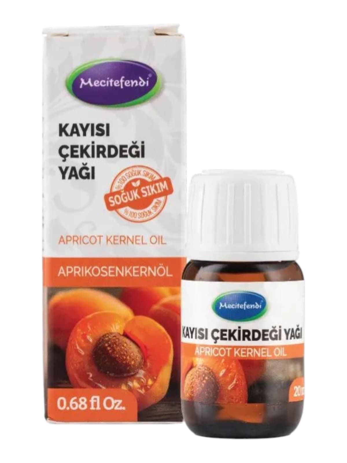 Huile de noyaux d’abricot Mecitefendi, 20 ml