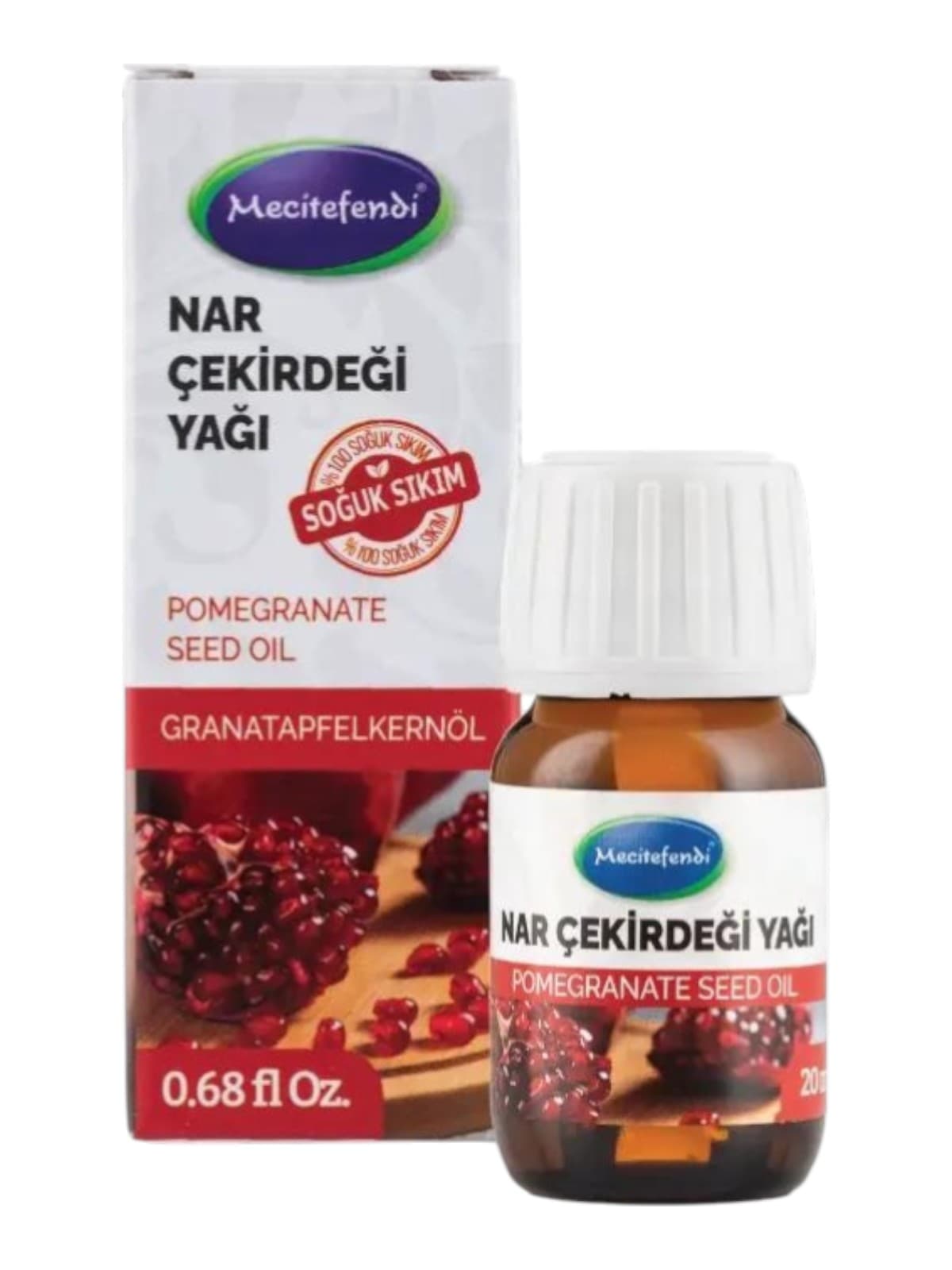 Huile de pépins de grenade Mecitefendi, 20 ml